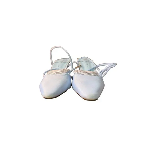 Nasty Girl Blue Gladiator Heels Women Size 5 - Picture 5 of 13